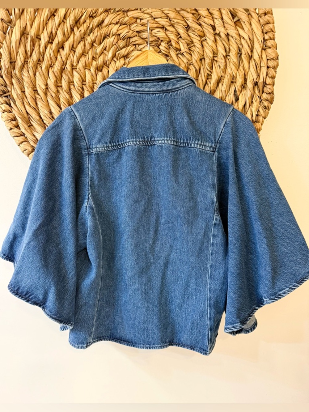 Zara Woman Collection Denim Shirt Size Medium - Picture 5 of 11